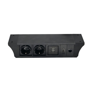 Universal-Steckdose Office Desktop Clamp Mounted Power Socket Expander mit USB-Anschluss - Product Image 1