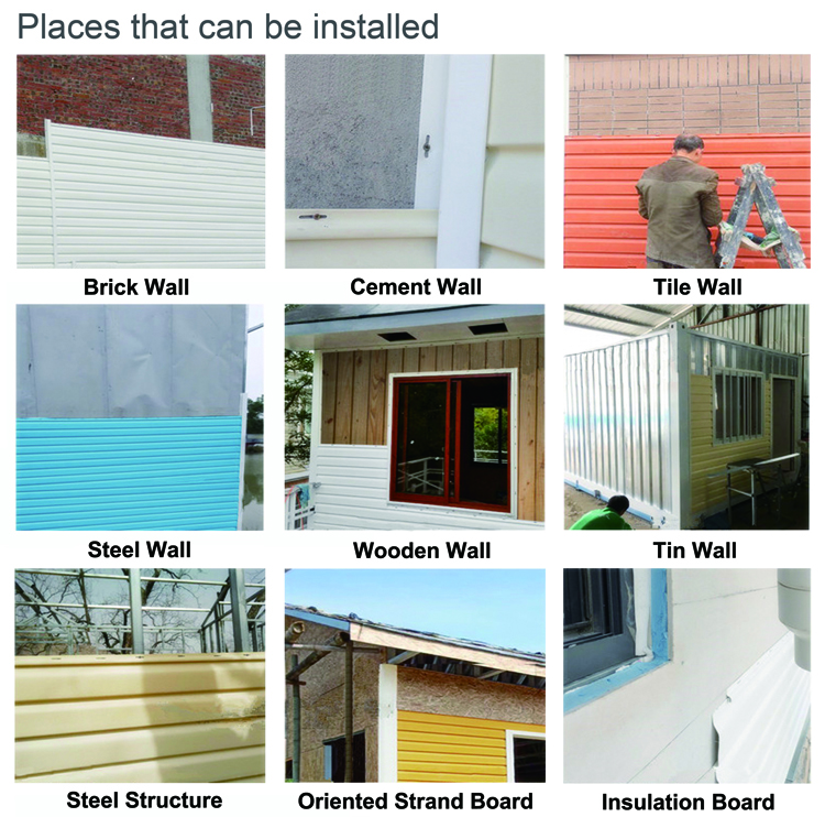8 Inch 9 Inch 10 Inch Colorful Pvc Anti-aging Vinyl Siding Wall Panel Board For Exterior Wall Decoration