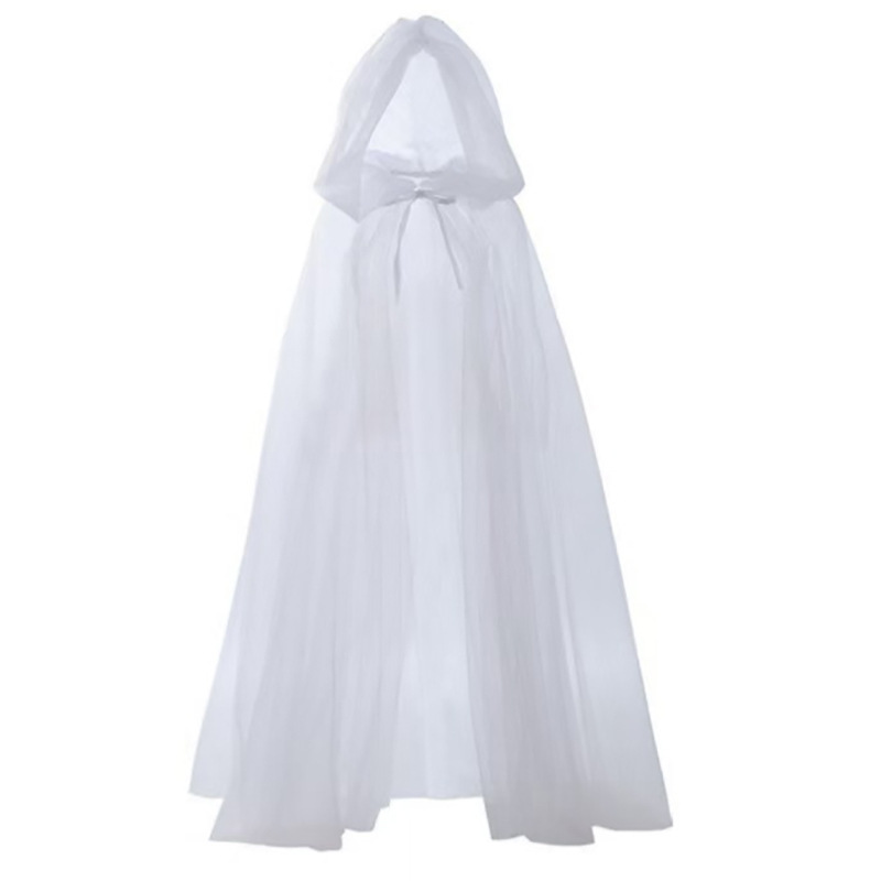 Cape en maille blanche