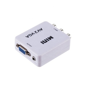 Adaptador convertidor AV a VGA 1080P 60Hz AV2VGA Mini HD AV2VGA convertidor de vídeo caja convertidora para Monitor de TV