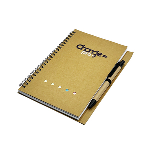 Cheap Custom Spiral <strong>Notebook</strong> Kraft Cardboard Cover Kraft <strong>Notebook</strong> <strong>With</strong> Pen <strong>Notebook</strong> <strong>With</strong> Sticky Note - Product Image 2