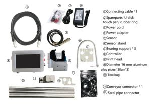 Meenjet MX1 Hohe geschwindigkeit industrielle inkjet-ablaufdatum datum coder charge codierung druck maschine mit guter preis - Product Image 3