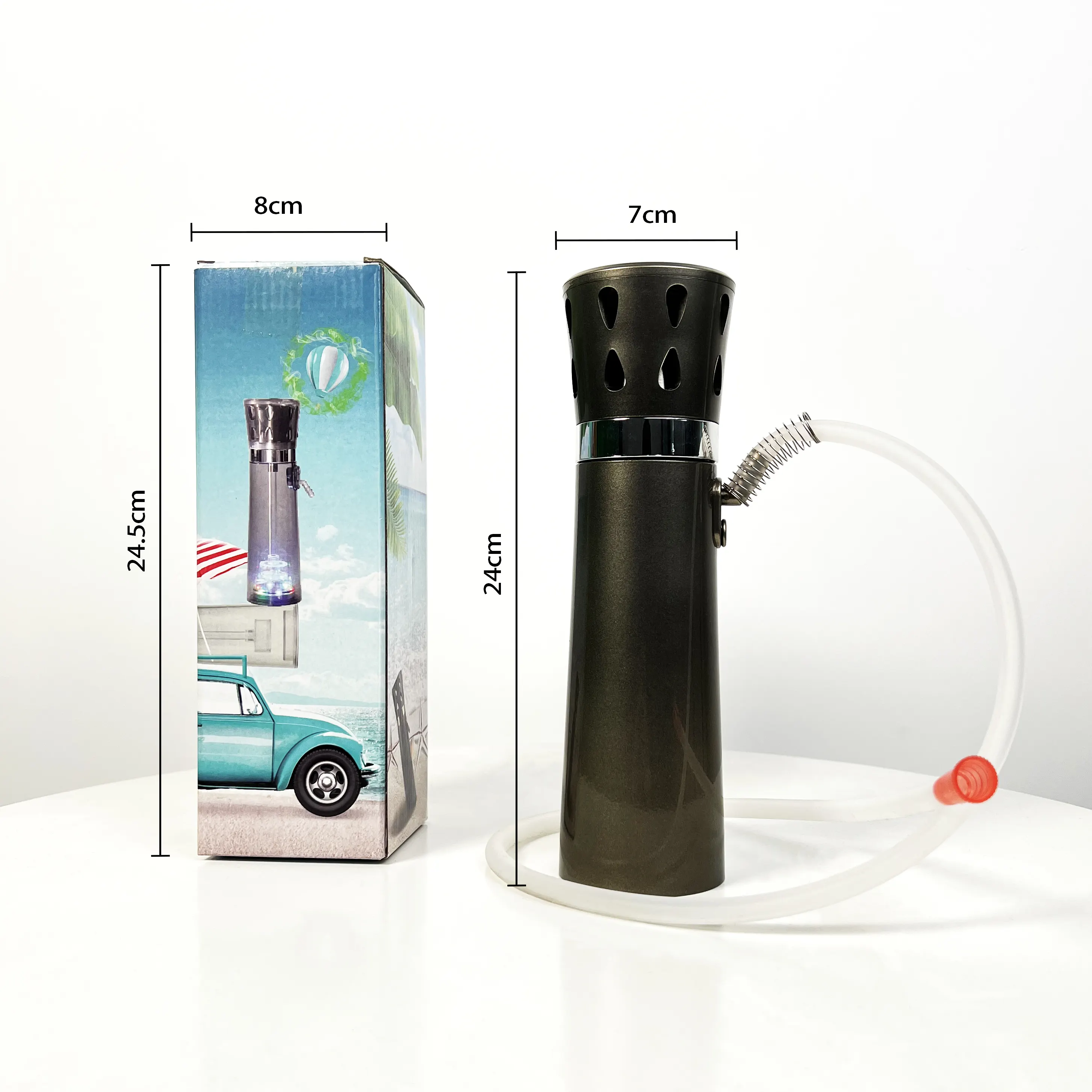 Mini narghilè personalizzati accessori per narghilè LED luce Chicha portatile germania Set di bicchieri in plastica acrilica narghilè Shisha