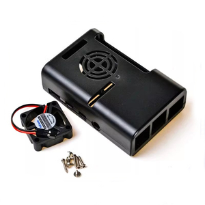 Raspberry Pi 4 Modell B Kunststoffs chale ABS-Gehäuse Abnehmbare GPIO-Abdeckung mit Lüfter für Raspberry Pi 4B - Product Image 2