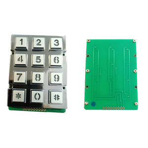 12-Keypad 4x3 Teclado numérico retroiluminado de acero inoxidable Teclado y teclado de metal Premium - Product Image 2