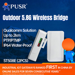 PUSR noktası/çok noktalı Gigabit kablosuz köprü 802.11a/n IPoll 3 15dBi ile 1 * RJ45, 10/100M LAN portları 5KM ST508E kadar - Product Image 2