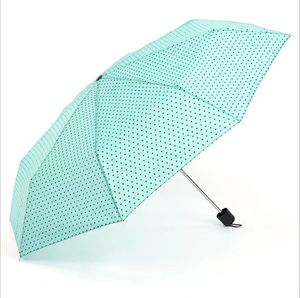 新款可折叠防雨手动雨伞可爱透明浪漫雨伞花朵图案可折叠手动女童三折儿童伞 - Product Image 6