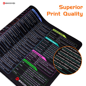 Auf Lager JavaScript Short cut Keys Spickzettel Tastatur matte XL Extended Large Gaming Mouse pad Rutsch feste genähte Kante - Product Image 4