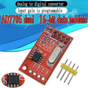 official AD7705 Dual 16 bit ADC Data Acquisition Module <strong>Input</strong> Gain Programmable SPI Interface TM7705 - Product Image 1