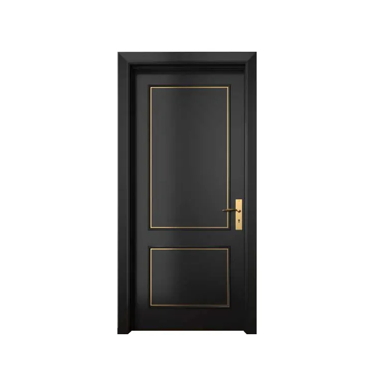 Ev kontrplak deposu siyah renk garaj kapısı ahşap Panel masif ahşap tik ahşap kapı kapı tasarımı
