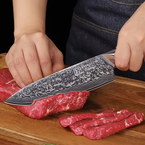 KEEMAKE 6,5 Polegadas Damasco Cozinha Chef Faca 67 Camadas Resina Handle com G10 Material - Product Image 4