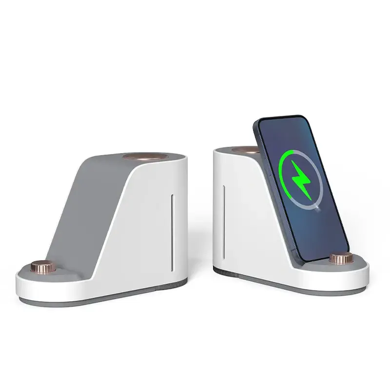 Smart Home Geräte Ultraschall Luftbe feuchter 2 in 1 Aroma ätherischen Öl Diffusor mit Telefon drahtlosen Ladegerät
