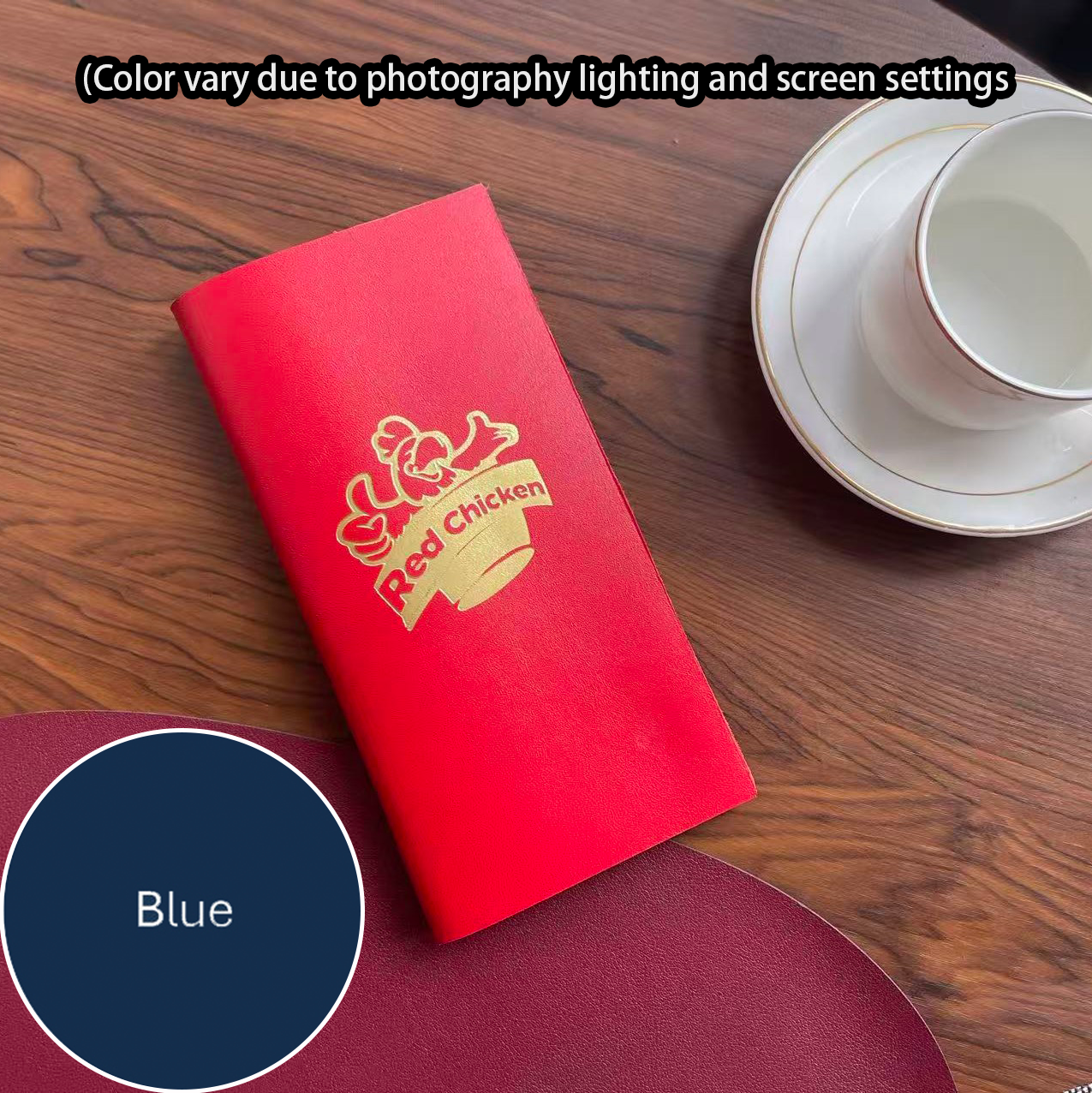 Pelle sintetica blu