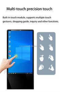 43 pollici verticale pavimento mobile HD 700 LCD lettore di annunci di rete Android con touch a infrarossi display macchina all-in-one - Product Image 5