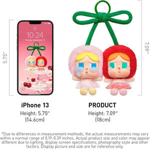 オリジナルPopmart CRYBABY Crying for Loveシリーズ-ビニールぬいぐるみハンギングカードLove You Cherry Much Couple Lovers Lovers Sweetheartsギフト - Product Image 3