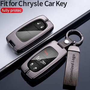 เคสกุญแจหนังสำหรับ PACIFICA Key FOB ใช้ได้กับ2017-2021 Chrysler PACIFICA Voyager - Product Image 2