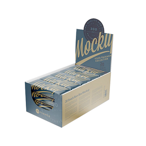 Estante de cartón de papel, caja de embalaje de exhibición para botella pequeña, producto listo, para barra de Chocolate de proteína energética - Product Image 1