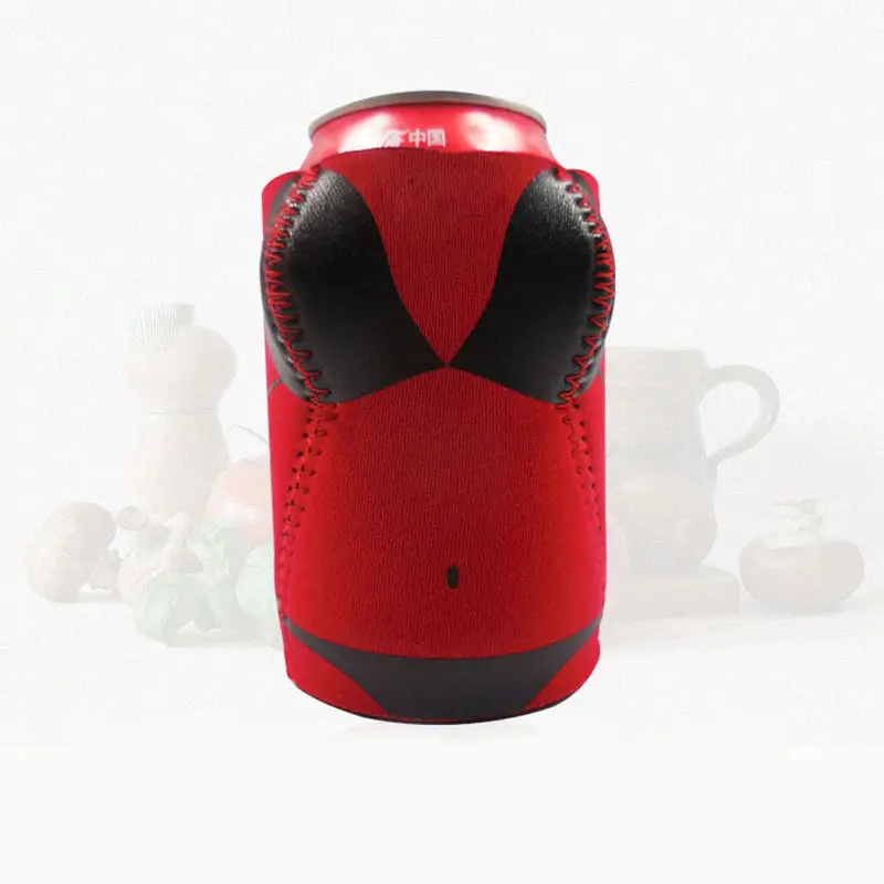 Individuality Bikini Neoprene stubby holder Hot-selling Factory custom stubby holders 5 mm thick beer holder