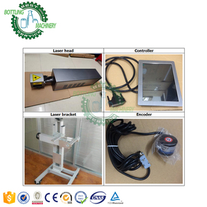 20W 30W 50W Laser CO2 Flugzeit Nummer Buchstabe Verfalls datum Codier maschine für PET Kunststoff Glas Wasser flasche Fass