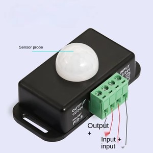 Interruptor de Sensor de movimiento PIR infrarrojo de cuerpo DC 12V-24V para tira de luz LED interruptor de temporizador de Sensor de movimiento PIR infrarrojo automático - Product Image 3