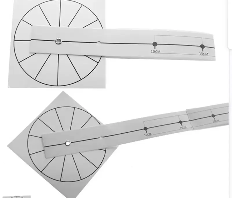 DIY Big Clock Installation Accessories Tools Paper Measuring Ruler