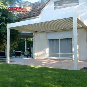 Avrupa'da Pergola yağmur geçirmez ve açık yakın fonksiyonu ile motorlu alüminyum panjur veranda bahçe güverte - Product Image 1