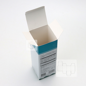 Cartone bianco scatole di carta crema detergenti esfolianti fisici imballaggio cartoni scatola pieghevole con Faps infilati e alette Offset