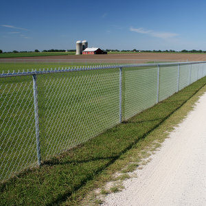 6ft galvanizli karbon çelik zincir bağlantı çiftlik güvenlik çit örgü kolayca monte - Product Image 2