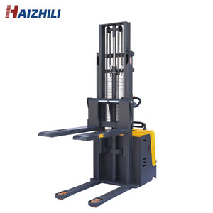 Factory Direct Sale 2ton 1.6m Electric Operated Stand on Type <strong>Loading</strong> Pallet Stacker with CE