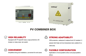 CKMINE IP65PVコンバイナーボックス4ストリング入力1出力1000vdc55Aソーラーパネル電源システム用防水安全回路ブレーカー - Product Image 4