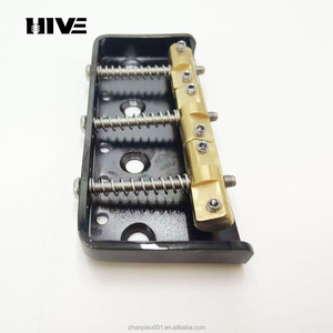 <strong>TL</strong> Short <strong>Model</strong> 3 Adjustable Compensation Bridge Copper-made Bridge Plate for Guitar Bottom and String Mounting Plate - Product Image 4