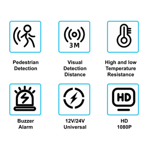 Firecore-Sistema de detección de punto ciego para coche, sensor de radar de onda milimétrica, cámara de respaldo, monitor ADAS, asistencia inversa, BSD - Product Image 4