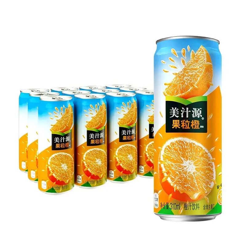 Zumo de frutas al por mayor, 310ml, bebidas exóticas, refrescos de China, zumo de naranja