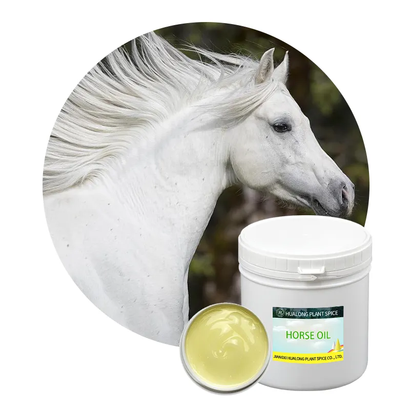 HL Animal Fate China Original Bulk OEM Factory, 1Kg Inner Mongolia Refined Naturaly Horse Oil 100% Pure para Foot Hand Face Cream