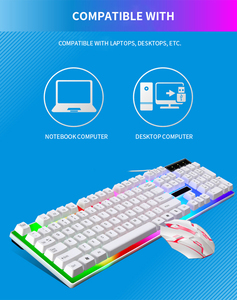 Teclado retroiluminado USB con cable LED G21 y combos de ratón de juego Teclado mecánico para juegos de ordenador en casa - Product Image 5