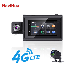 Navihua 3英寸触摸屏仪表盘摄像头DVR 1080P前后摄像头安卓系统ADAS WITI 360旋转全球定位系统导航4G - Product Image 2