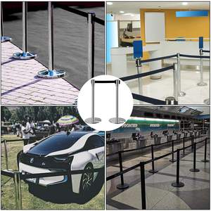 Barriera anti-folla con barriera retrattile rossa - Product Image 2