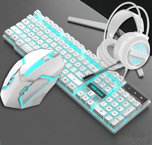 Juego de auriculares con teclado y ratón para videojuegos, con cable, RGB, colorido, retroiluminado, novedad - Product Image 6