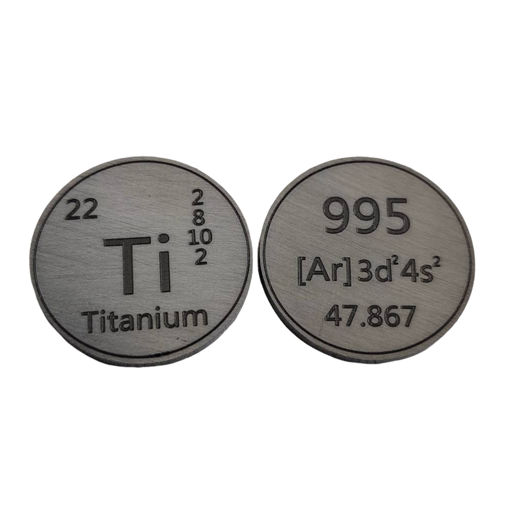 Pièce de titane d'un pouce