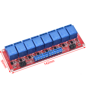 8 canali 5V 12V 24V modulo relè scudo scheda con optoaccoppiatore supporto Trigger alto e basso livello per Arduino