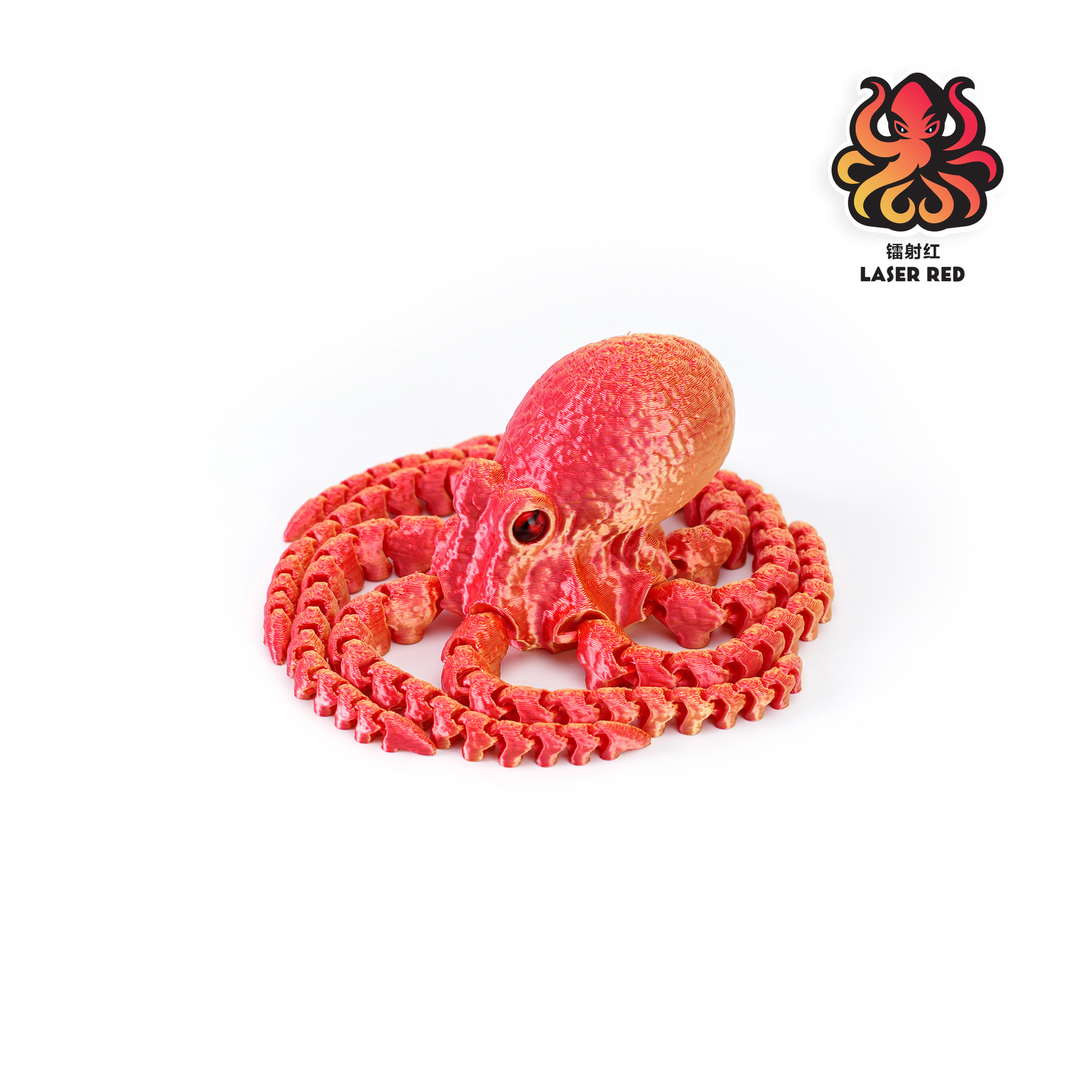 Poulpe 21 cm (rouge laser)