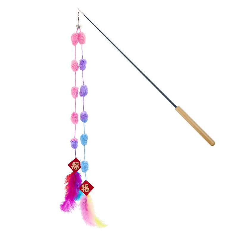 Deux brochettes barbe à papa+fu-deux segments violet-rose