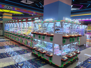 เครื่องกรงเล็บสำหรับเด็กวัยหัดเดินทำจากพลาสติกมีรายได้สูง4ผู้เล่นที่มีรายได้สูงเกมอาร์เคดปลอดภัยสำหรับเด็กๆดีไซน์สัตว์น่ารักใช้เหรียญเป็นรางวัล - Product Image 6