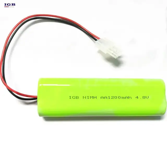 Bateria personalizada para produtos eletrônicos, dispositivo médico de IOT, 3.6V 4.8V AA1200mAh Ni-Mh