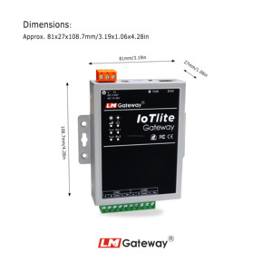 LM 201lite RS485 Modbus RTU TCP to BACnet/IP Converter Gateway for BMS <strong>Building</strong> <strong>Automation</strong> <strong>System</strong> with 2 RS485 - Product Image 2
