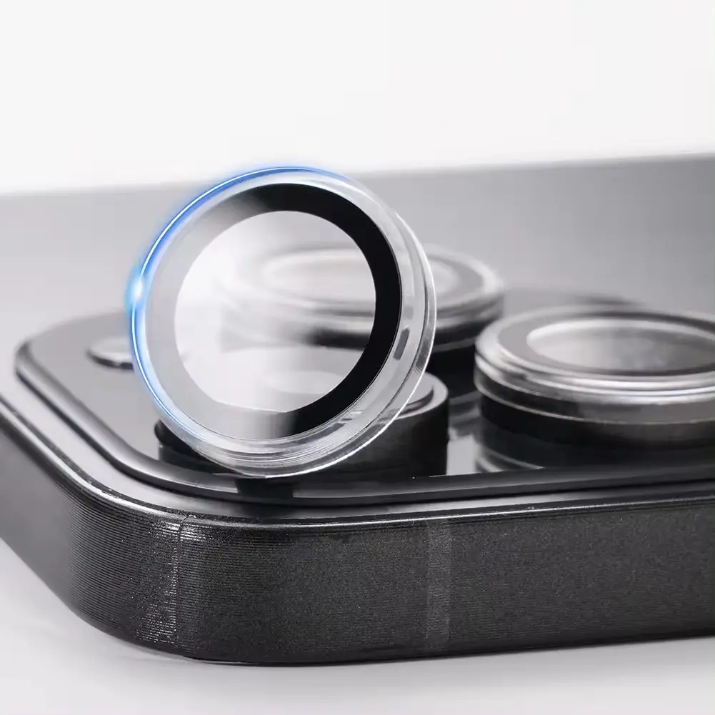 BINGO 3D Protetor de lente de câmera para celular, capa completa anti-riscos, protetor de lente para celular, iPhone 16 e iPhone 15 Pro
