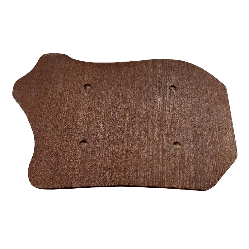 Parrilla de barbacoa redonda de hierro fundido para interior y exterior personalizada, sartenes para hornear con base de madera