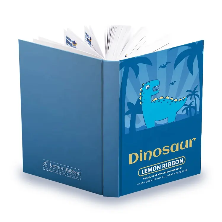 Minimal pesanan disesuaikan Logo cetak dinosaurus A5 kertas keras harian perencana bulanan jurnal sampul keras Notebook untuk sekolah dan hadiah