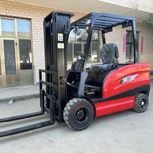 Piccolo carrello elevatore elettrico da 1 e 2 tonnellate con piattaforma idraulica a quattro ruote per la movimentazione del carico/scarico di sollevamento del veicolo - Product Image 6