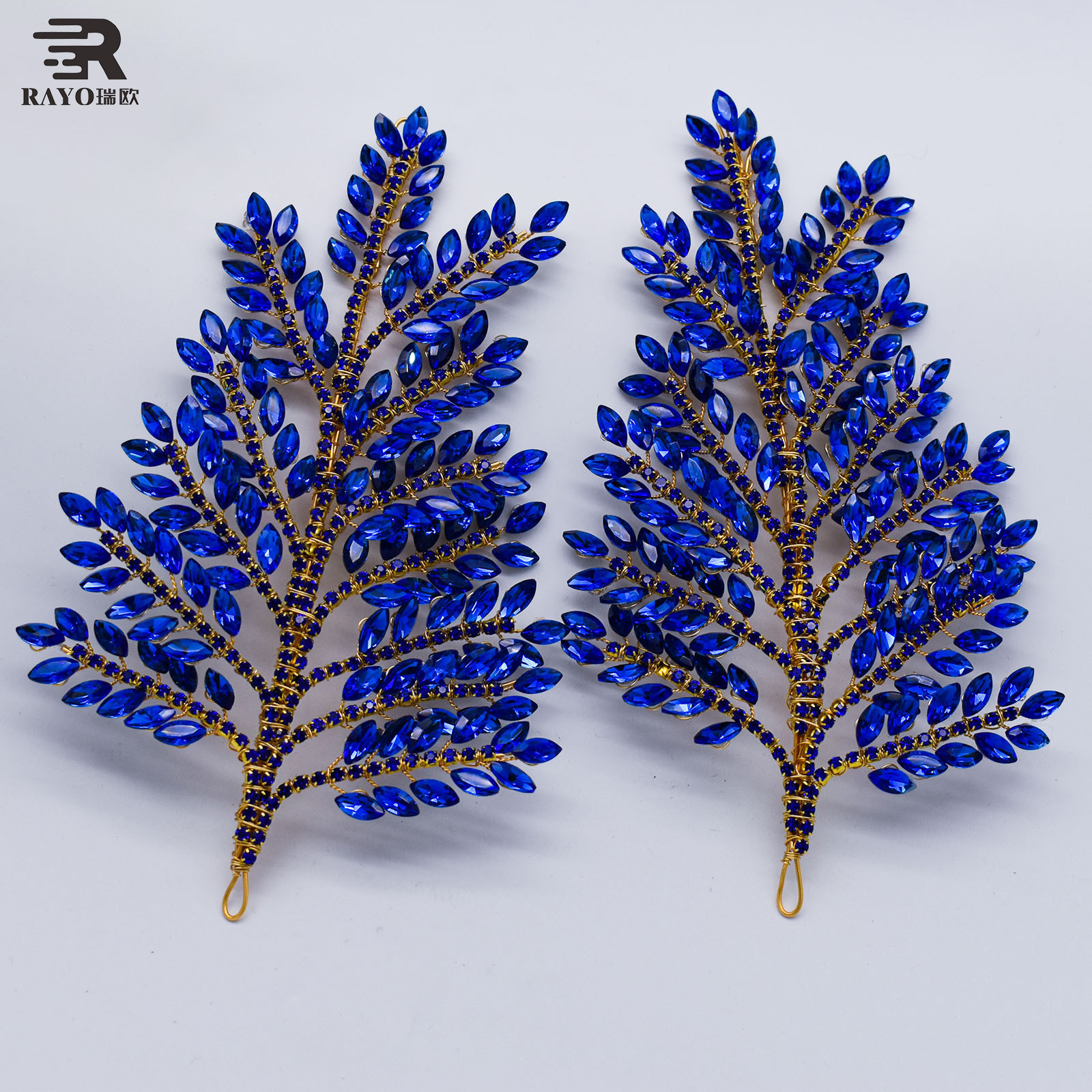 Base en or avec bleu